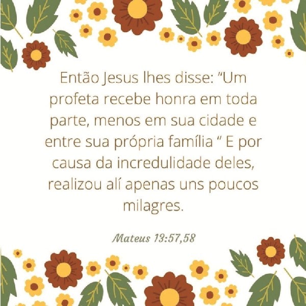 Mateus 13:57-58