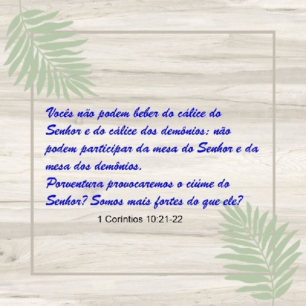 1 Coríntios 10:21-22