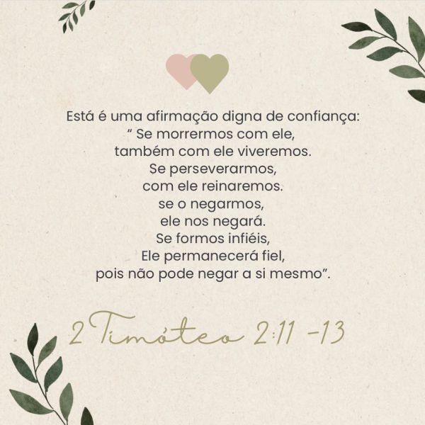 2 Timóteo 2:11-13